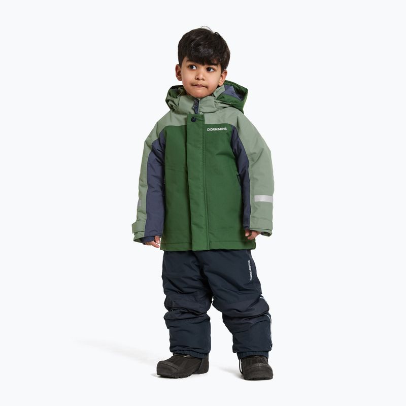 Didriksons Neptun pine green children's jacket 2