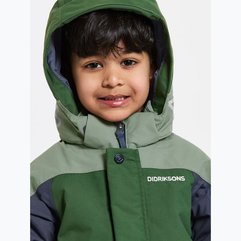 Didriksons Neptun pine green children's jacket 6