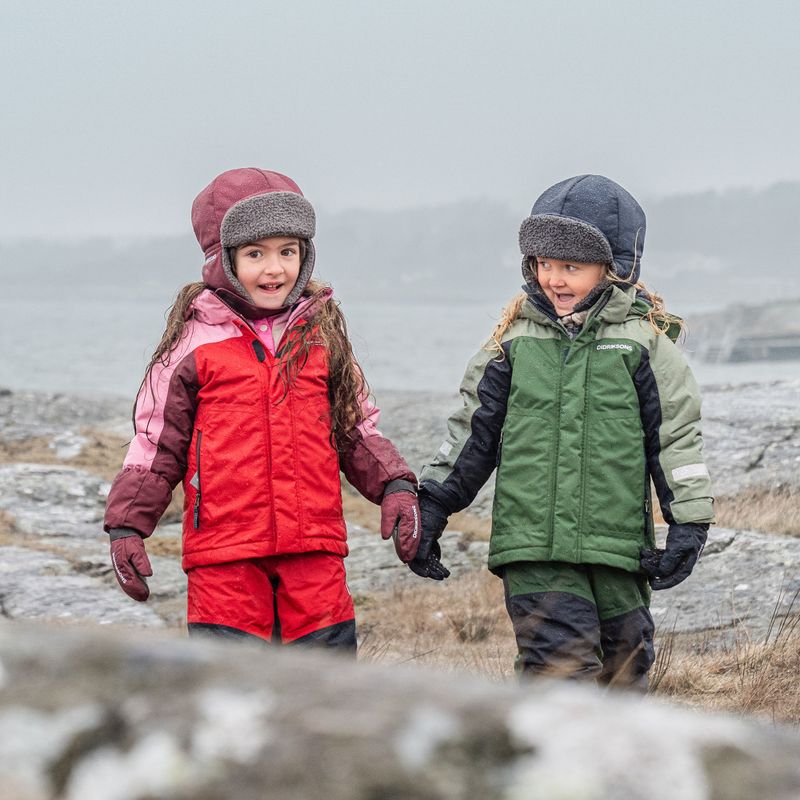 Didriksons Neptun pine green children's jacket 12