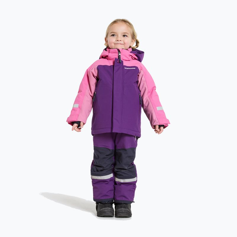 Didriksons Neptun royal purple children's jacket 2