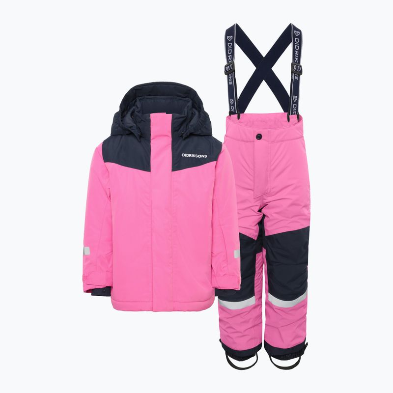 Didriksons Skare sweet pink children's ski set 13