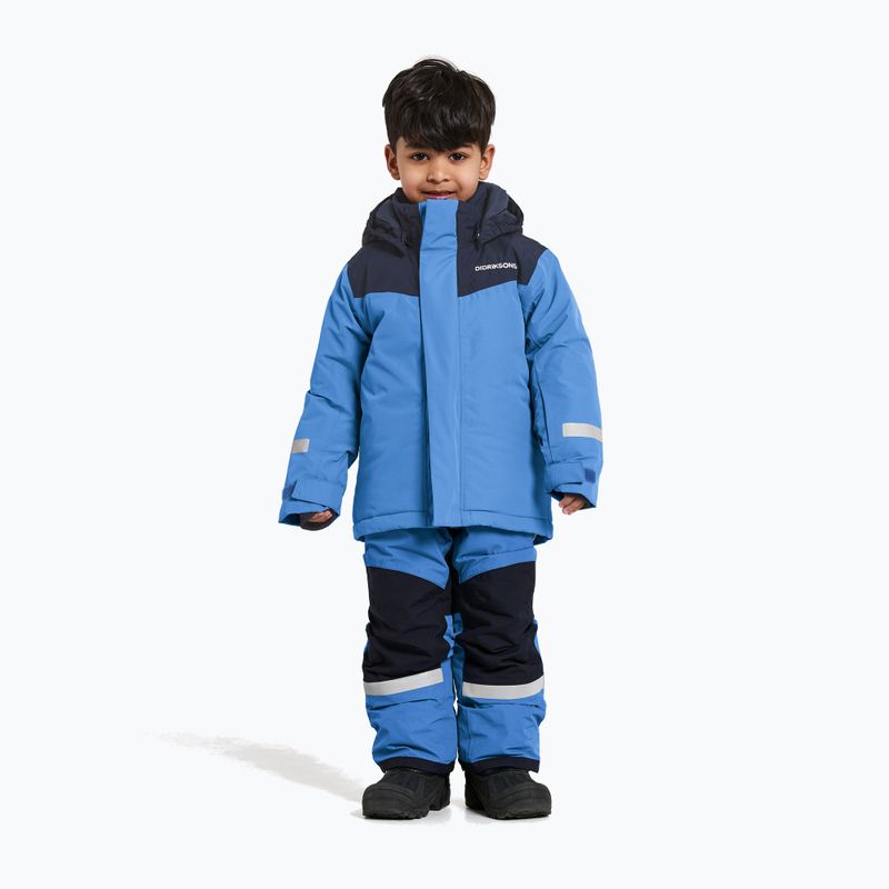 Didriksons Skare sapphire blue children's ski set
