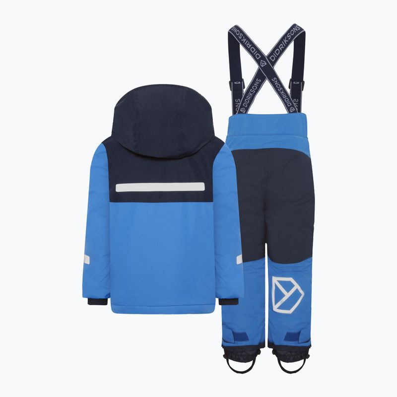 Didriksons Skare sapphire blue children's ski set 11