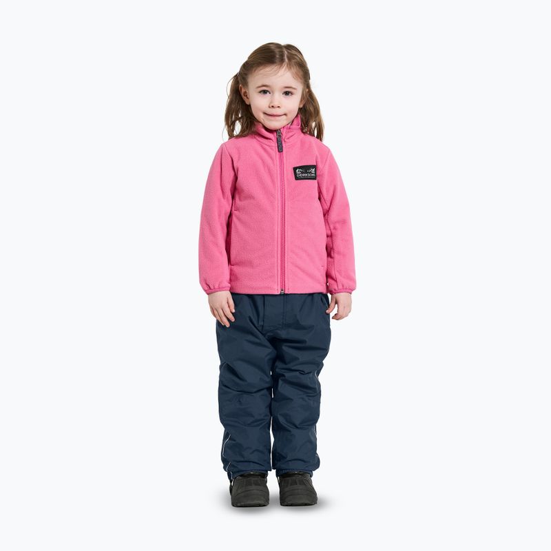 Didriksons Muskot sweet pink children's fleece sweatshirt 2