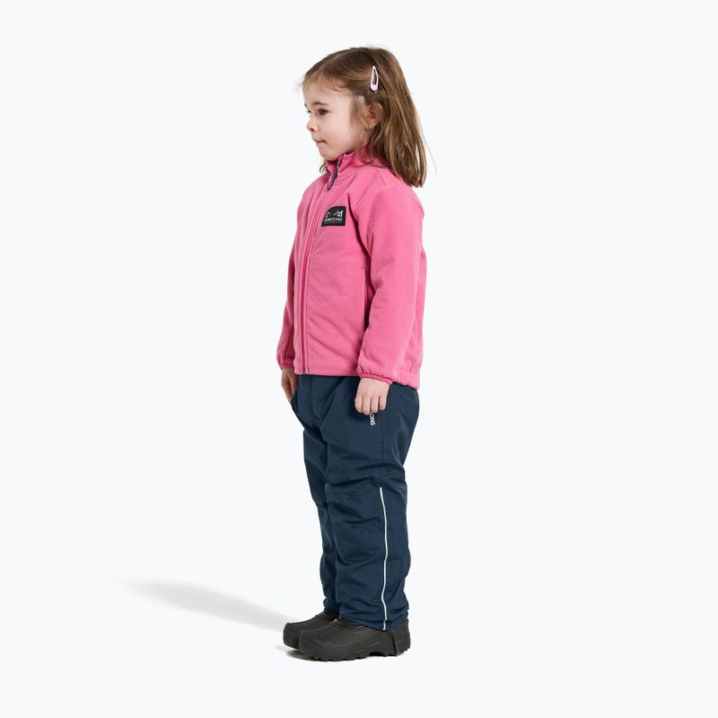 Didriksons Muskot sweet pink children's fleece sweatshirt 5