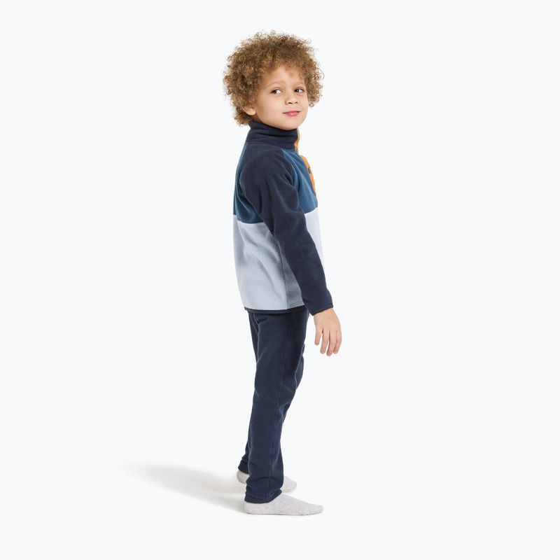 Didriksons Monte Half Button children's fleece sweatshirt cloud blue 4