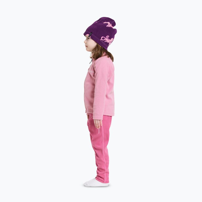 Didriksons Monte Fz light heather pink children's fleece sweatshirt 5