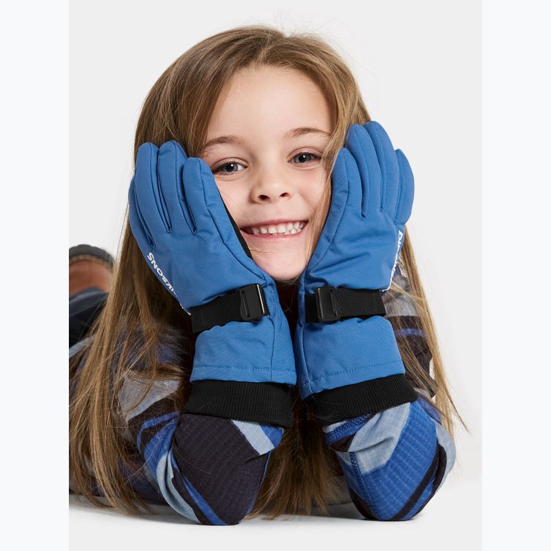 Didriksons Biggles children's ski gloves sapphire blue 2