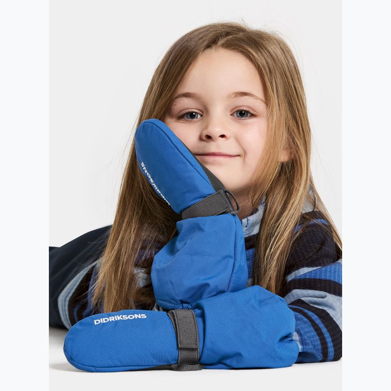 Didriksons Biggles Children's Ski Gloves sapphire blue 2