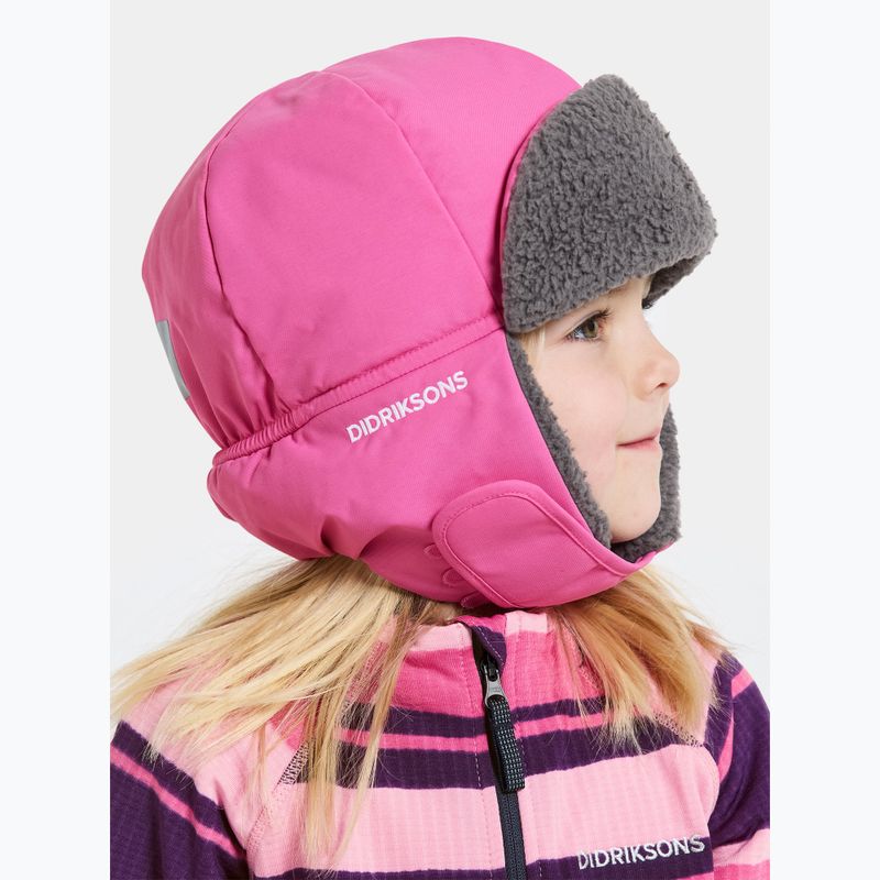 Didriksons Biggles sweet pink children's winter beanie 3