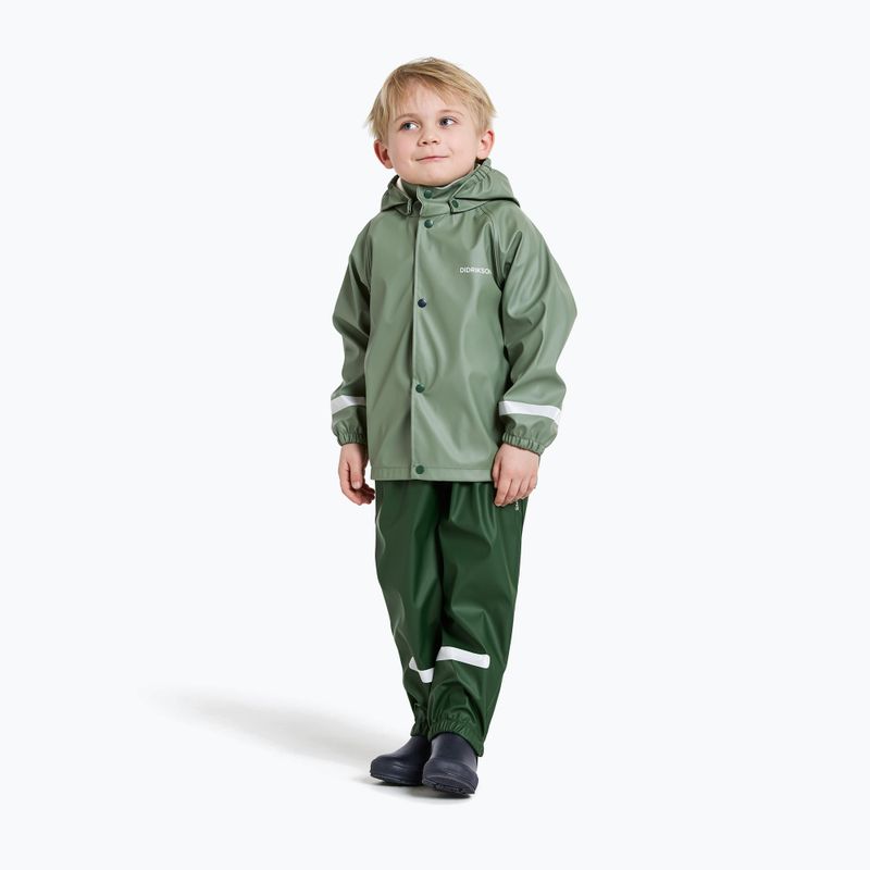Children's rain set Didriksons Slaskeman light moss 5