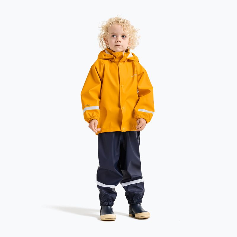 Children's jacket przeciwdeszczowa Didriksons Slaskeman oat yellow 2