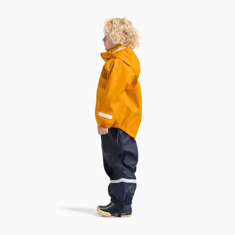 Children's jacket przeciwdeszczowa Didriksons Slaskeman oat yellow 5