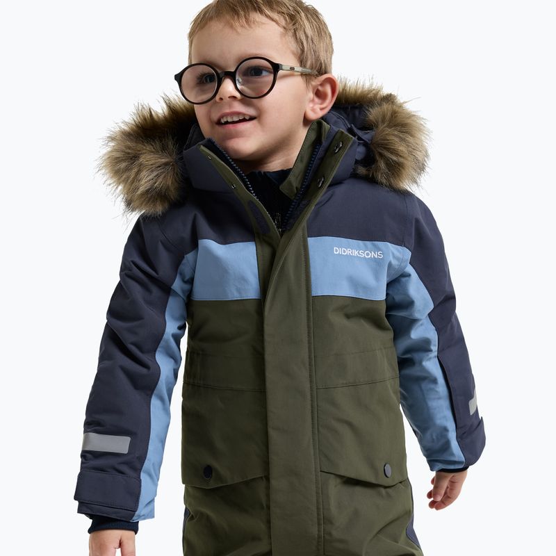 Children's ski suit Didriksons Bjärven Cover 5 deep green 8
