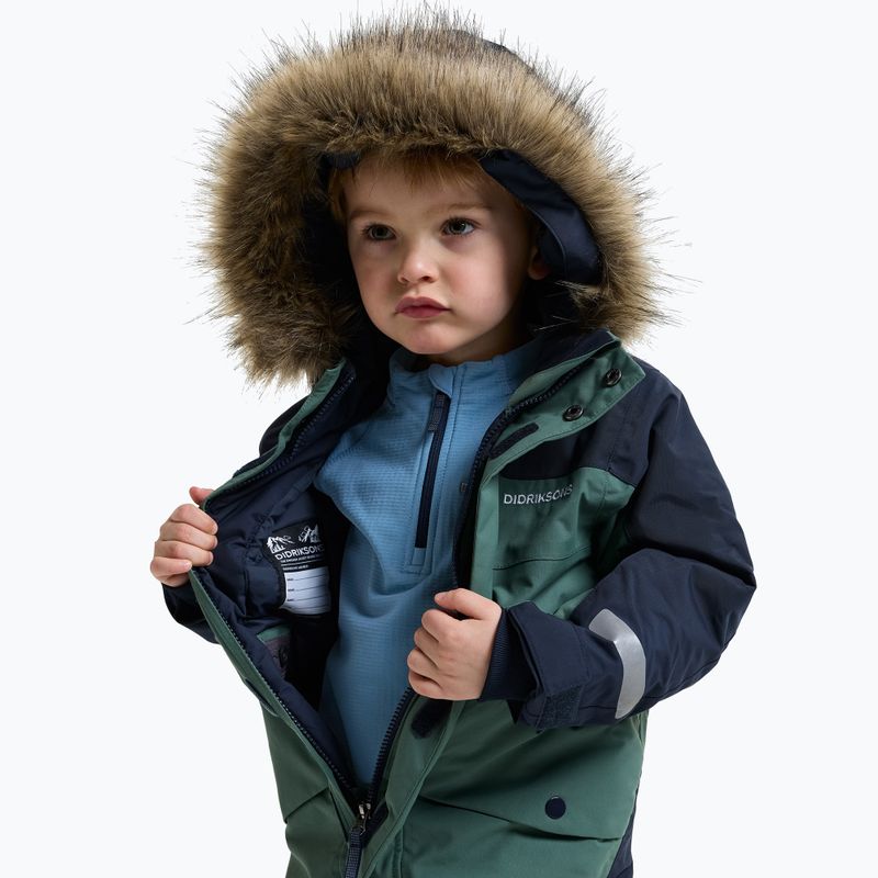 Children's ski suit Didriksons Bjärven Cover 5 dark moss 6
