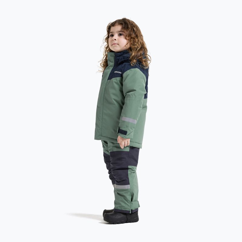 Children's ski set Didriksons Skare 2 dark moss 3
