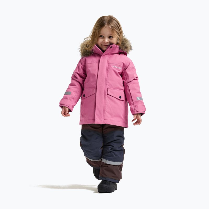 Children's winter jacket Didriksons Bjärven 5 Parka heather pink 2