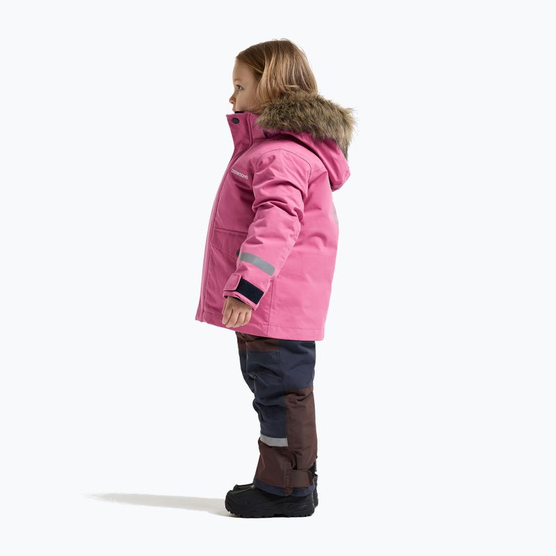 Children's winter jacket Didriksons Bjärven 5 Parka heather pink 4
