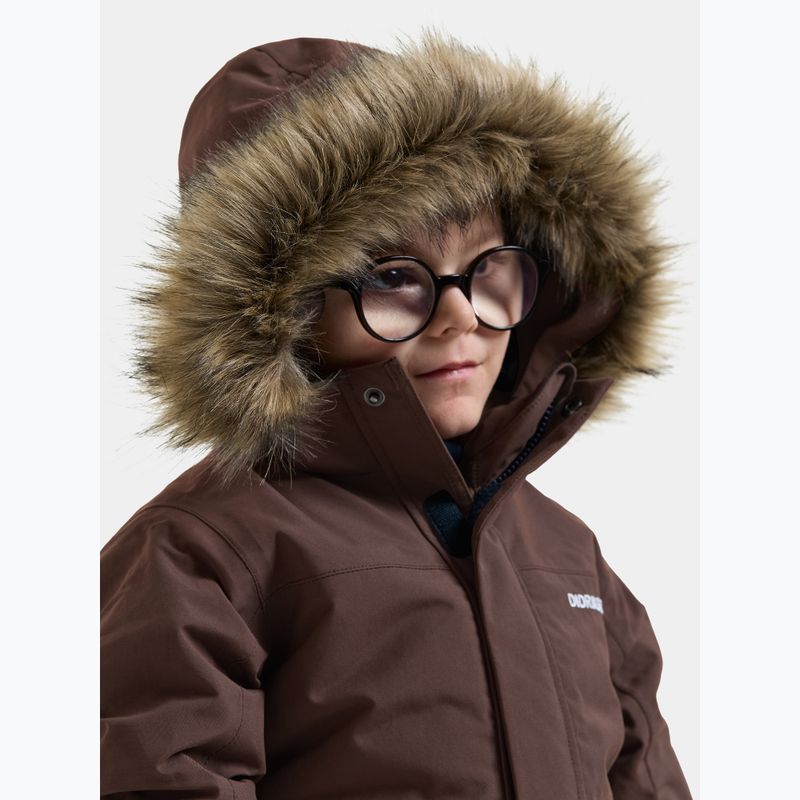 Children's winter jacket Didriksons Bjärven 5 Parka shadow brown 5
