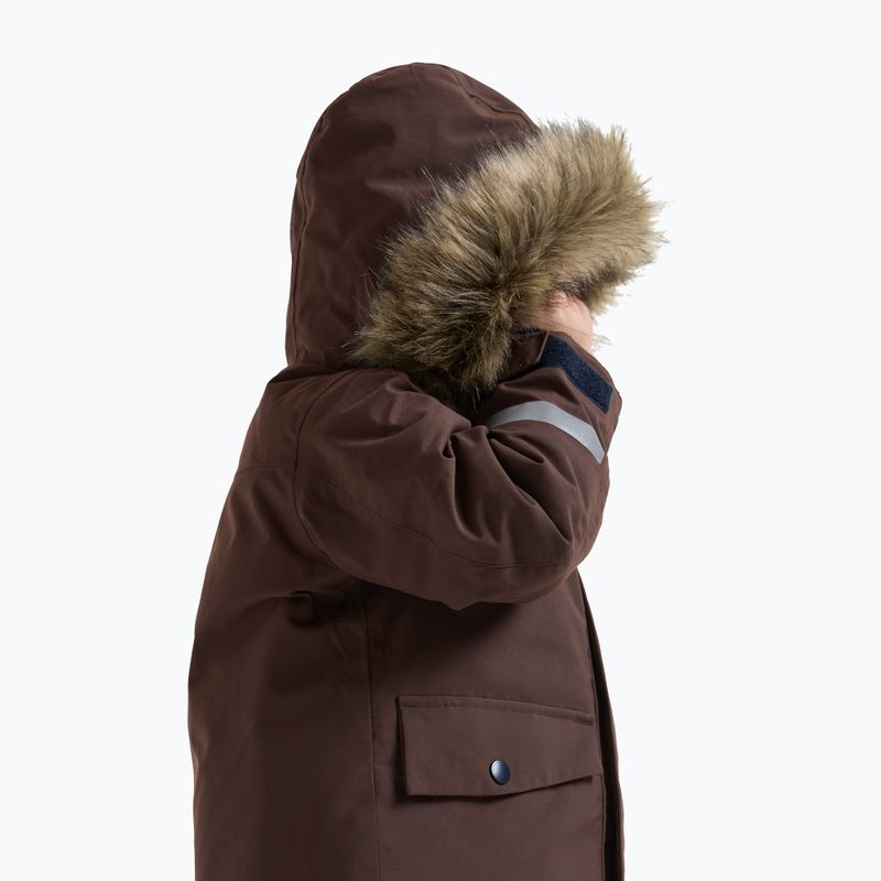 Children's winter jacket Didriksons Bjärven 5 Parka shadow brown 6