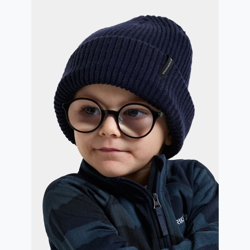 Children's winter hat Didriksons Buz Beanie navy 2