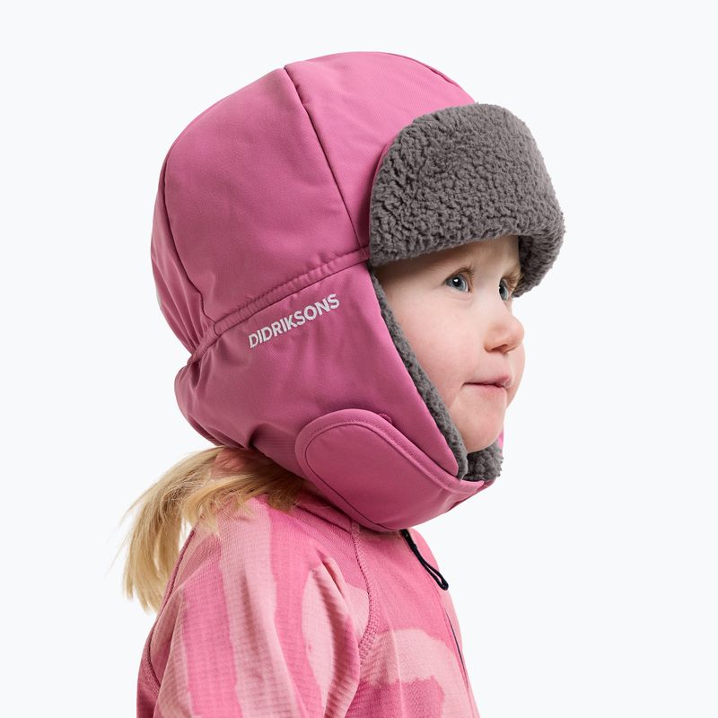 Children's winter hat Didriksons Biggles 7 heather pink 2