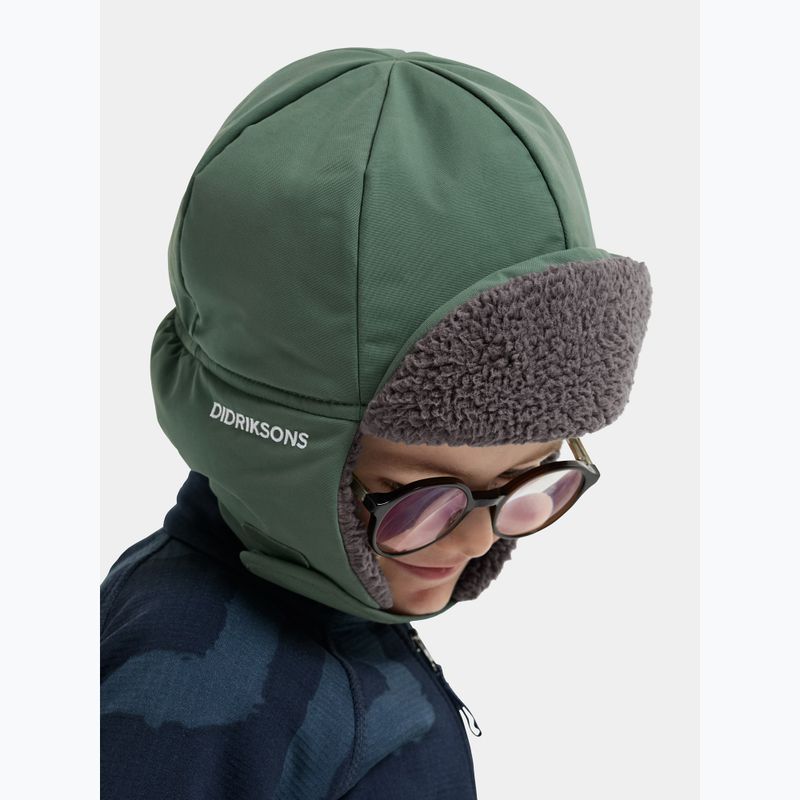 Children's winter hat Didriksons Biggles 7 dark moss 2