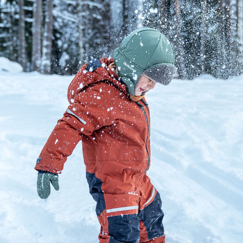 Children's winter hat Didriksons Biggles 7 dark moss 5