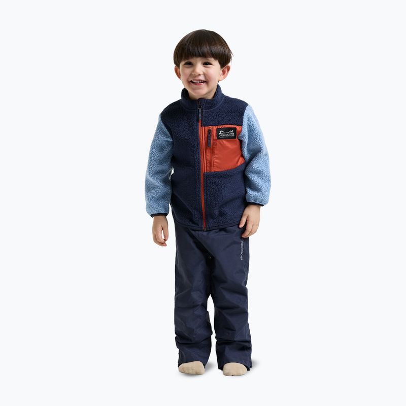 Children's fleece sweatshirt Didriksons Anten 2 Fz winter blue 4