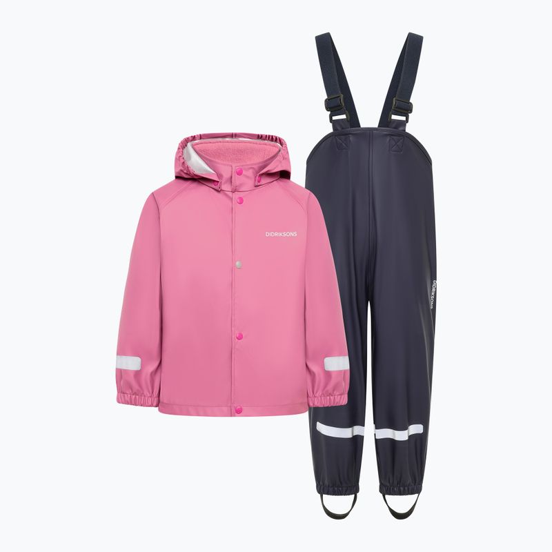 Children's rain set Didriksons Slaskeman 4 heather pink