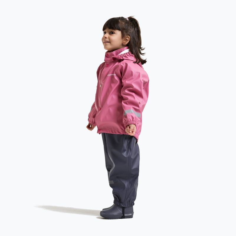 Children's rain set Didriksons Slaskeman 4 heather pink 5