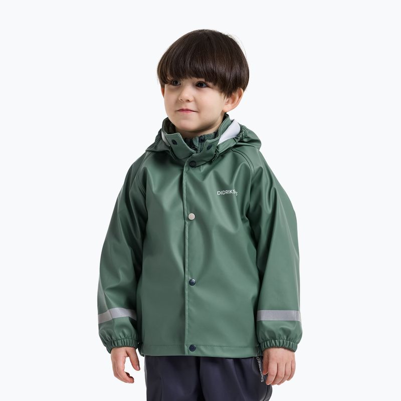 Children's rain set Didriksons Slaskeman 4 dark moss 6
