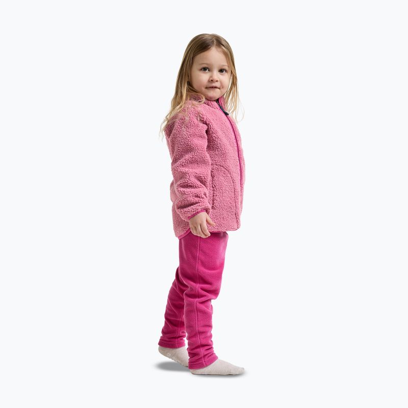 Children's fleece sweatshirt Didriksons Gibbsc 2 Fz heather pink/cactus pink 6