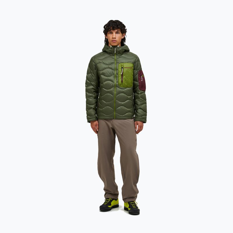 Men's down jacket Peak Performance Helium Utility Down Hood Pine Needle/Mosswood 2