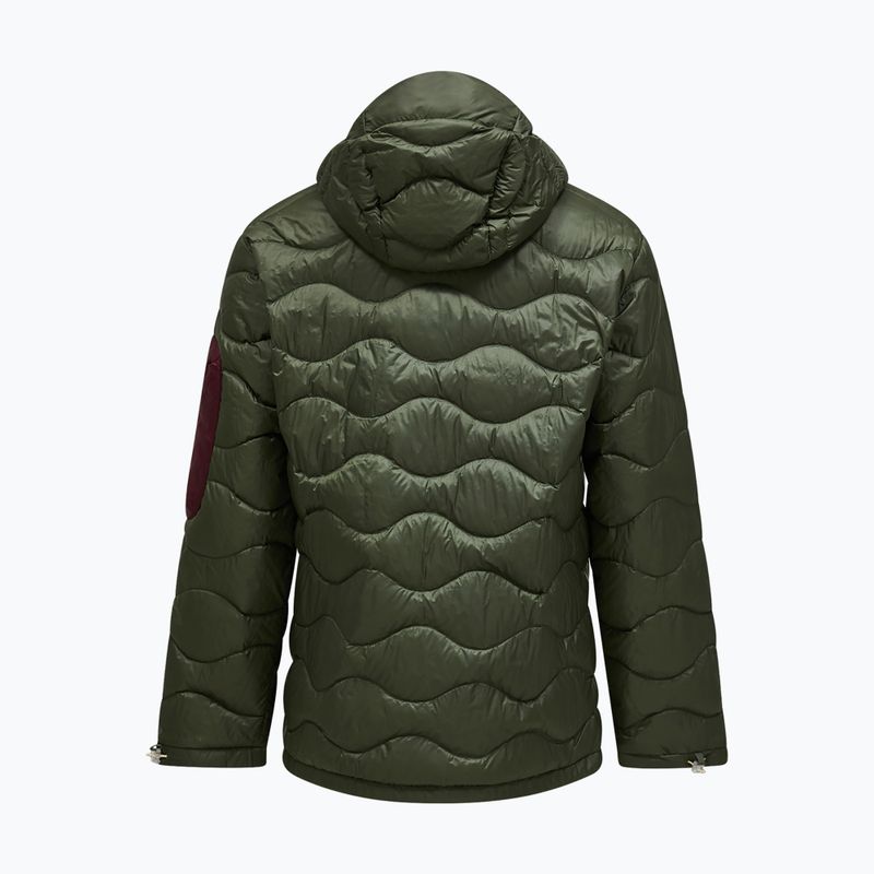 Men's down jacket Peak Performance Helium Utility Down Hood Pine Needle/Mosswood 7