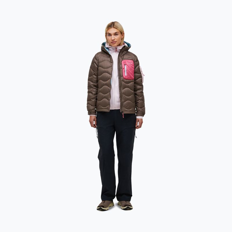 Women's down jacket Peak Performance Helium Utility Down terrain tan/mountain blush 2