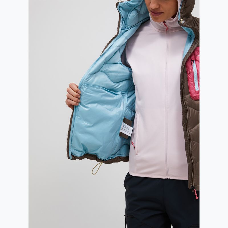 Women's down jacket Peak Performance Helium Utility Down terrain tan/mountain blush 5