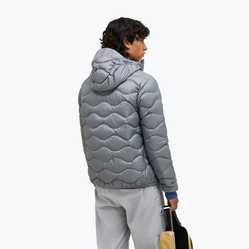 Men's down jacket Peak Performance Helium Down Hood lt grey/antarctica 2