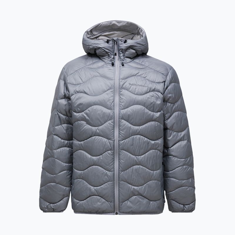 Men's down jacket Peak Performance Helium Down Hood lt grey/antarctica 5