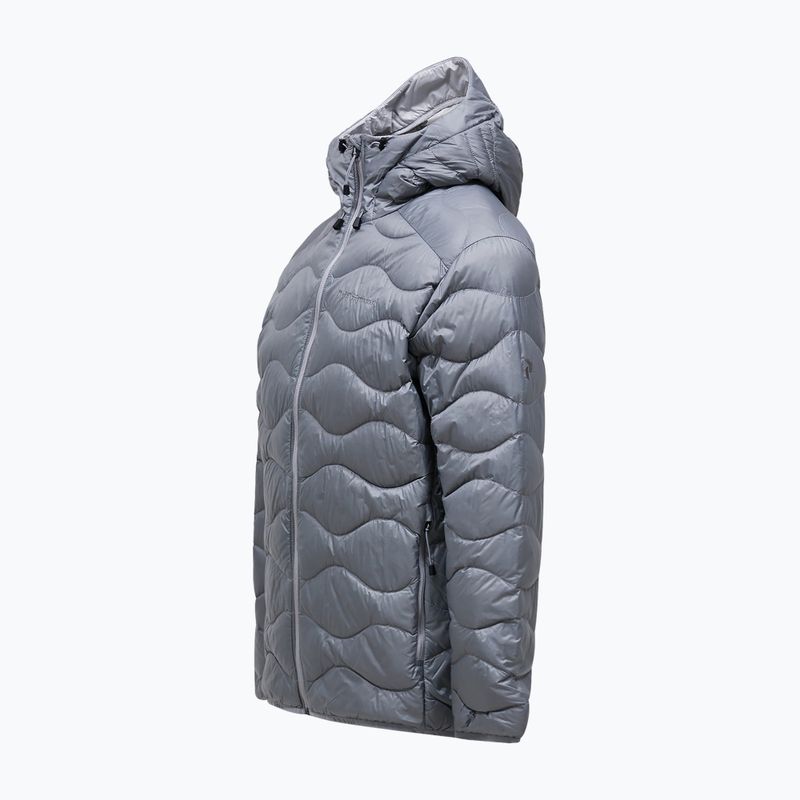 Men's down jacket Peak Performance Helium Down Hood lt grey/antarctica 7