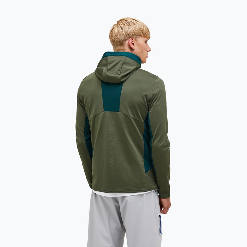 Men's sweatshirt Peak Performance Utility Light Zip pine needle/ponderosa pine 2