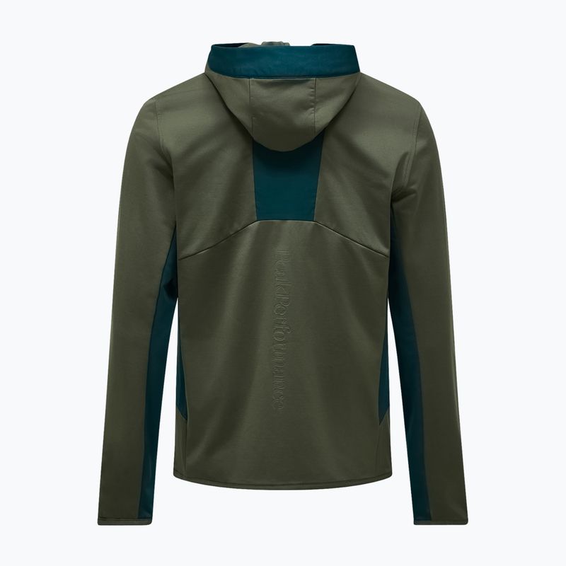 Men's sweatshirt Peak Performance Utility Light Zip pine needle/ponderosa pine 4