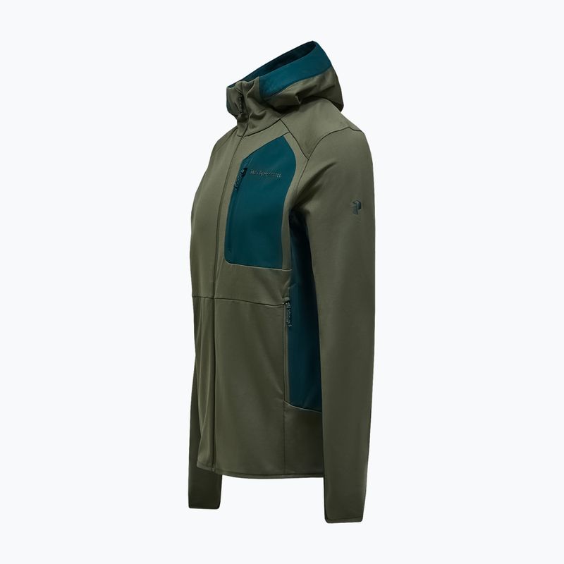 Men's sweatshirt Peak Performance Utility Light Zip pine needle/ponderosa pine 5