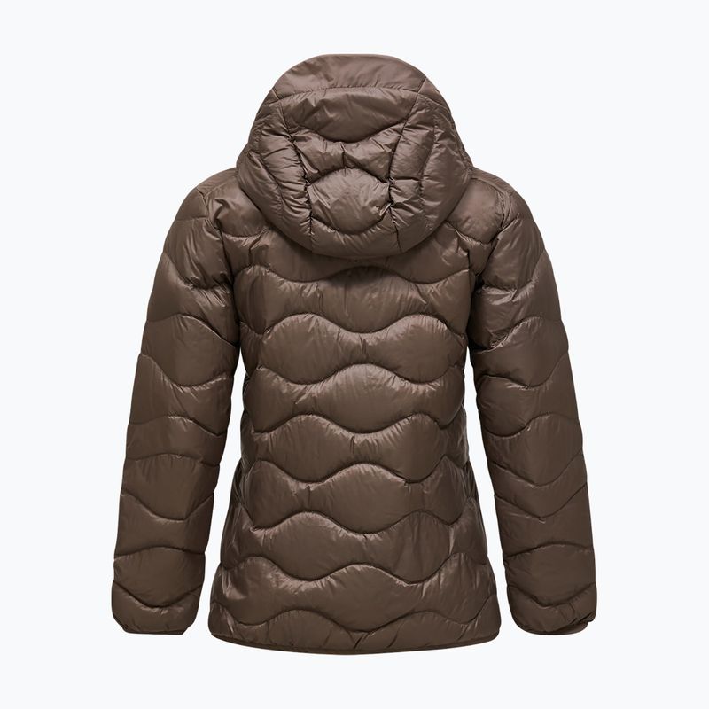 Women's down jacket Peak Performance Helium Down Hood terrain tan 7