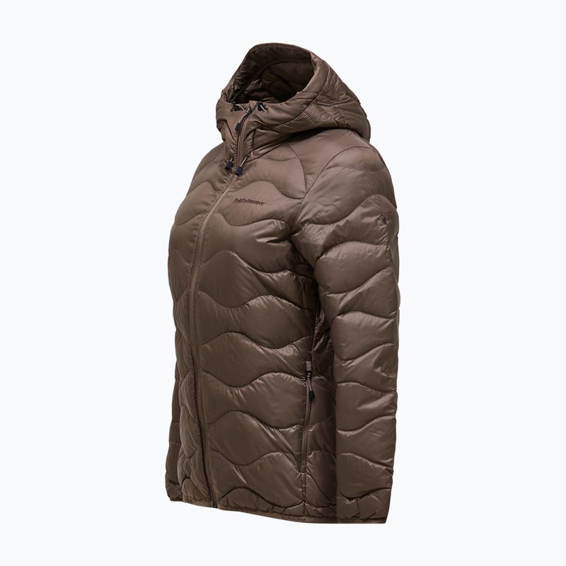 Women's down jacket Peak Performance Helium Down Hood terrain tan 8