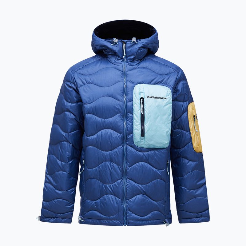 Men's down jacket Peak Performance Helium Utility Down Hood Summit Sky/Snowmelt 7