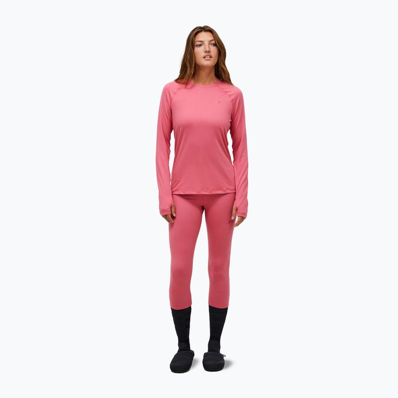 Women's thermal sweatshirt Peak Performance Spirit Crew mountain blush 2