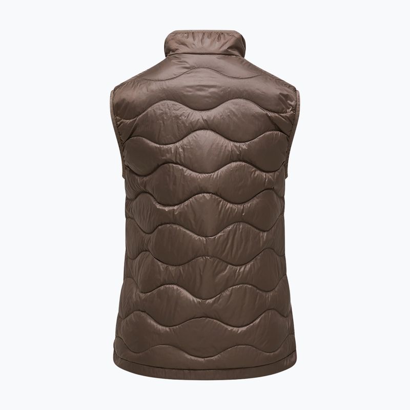 Women's gilet Peak Performance Helium Utility Down terrain tan/antarctica 6