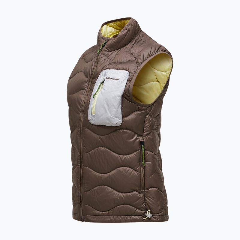 Women's gilet Peak Performance Helium Utility Down terrain tan/antarctica 7