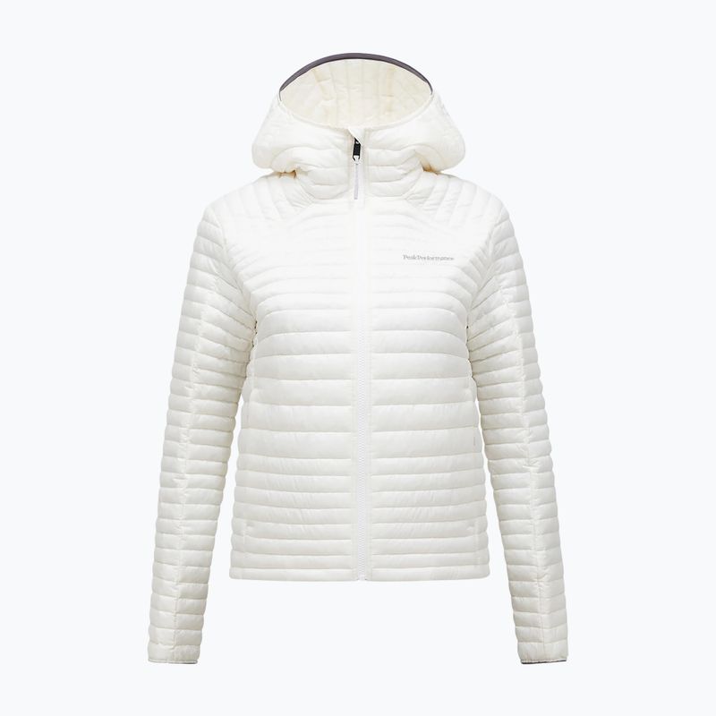Women's insulated jacket Peak Performance Monolight Synthetic Hood off white 6